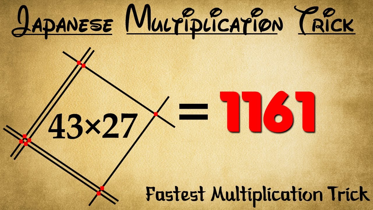 Japanese Multiplication Tricks | 3 Seconds Multiplication Tricks | Vedic Maths Tricks