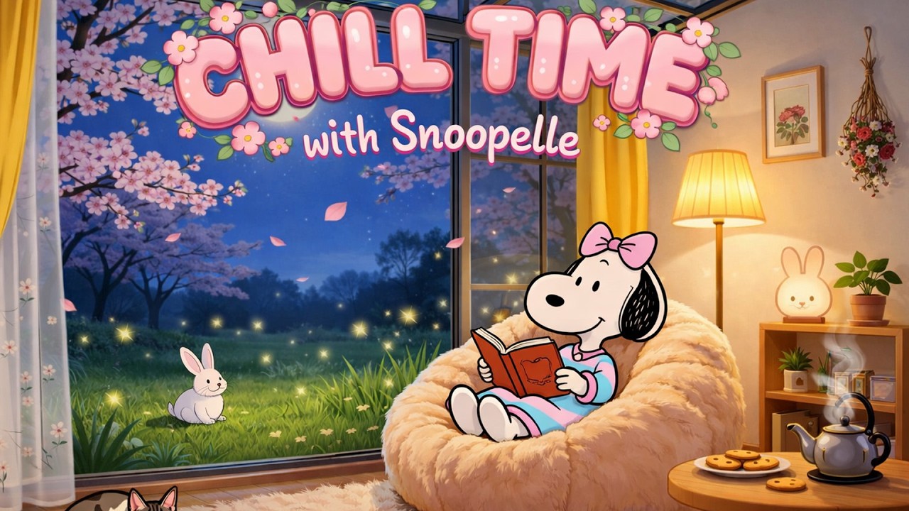 Chill Time with Snoopy Sister 🌸Relaxing Piano for Study, Work & Chill