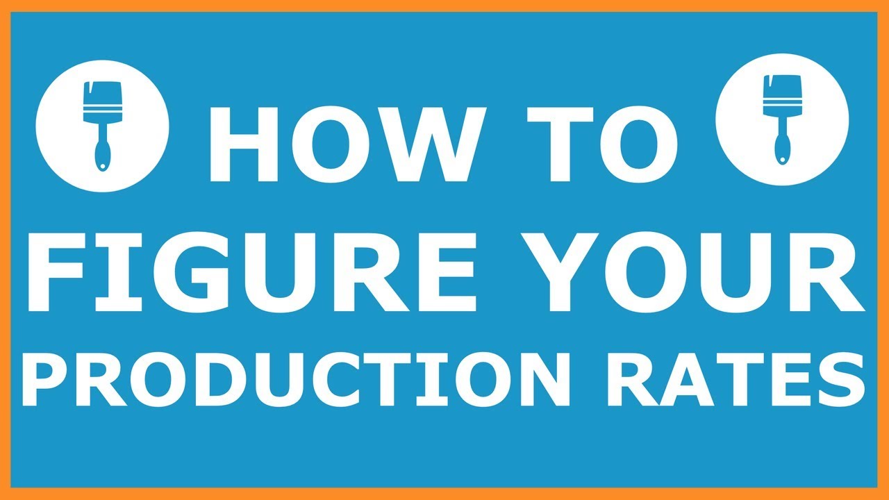 Paint Bid: How to Figure Production Rates to Bid Painting