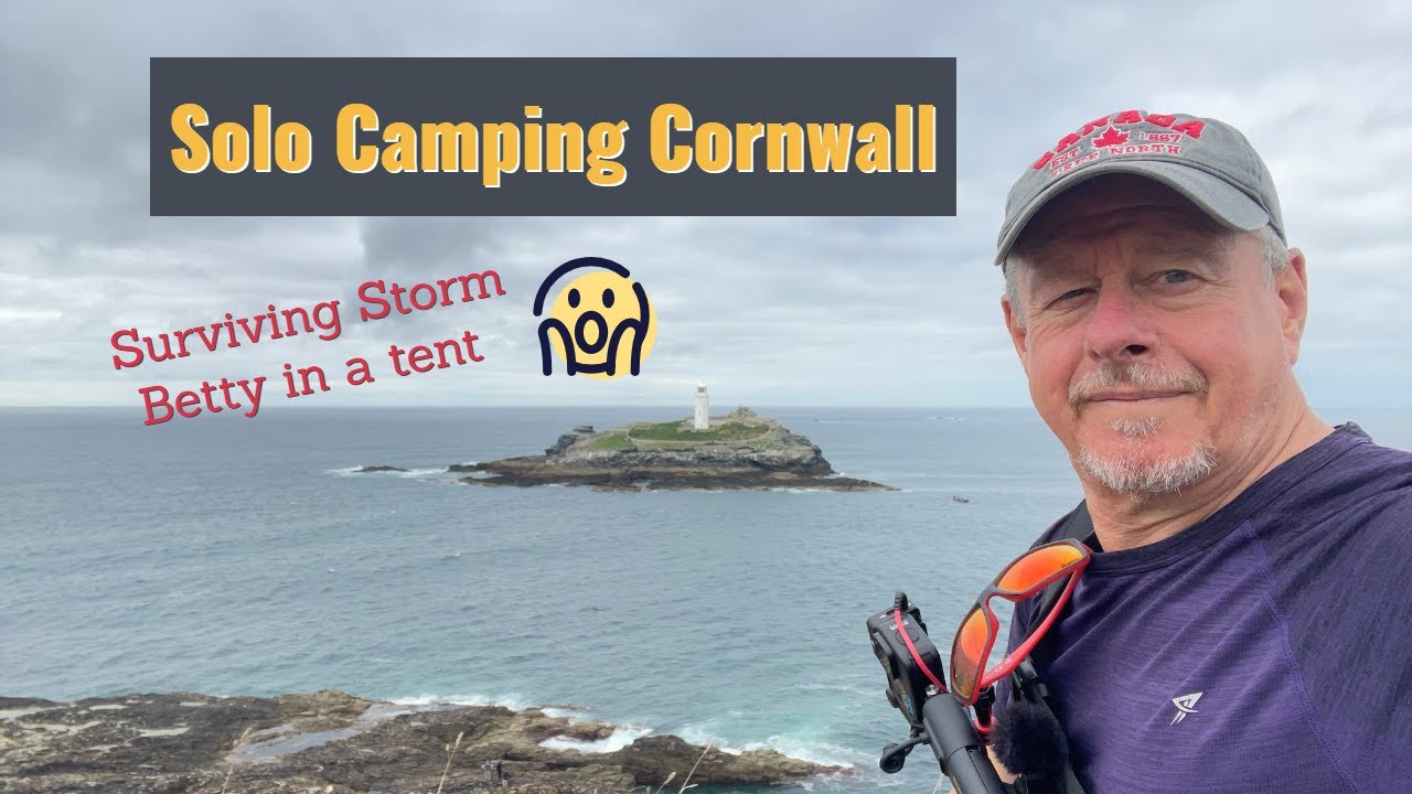 Solo Camping Cornwall | Surviving Storm Betty in a tent