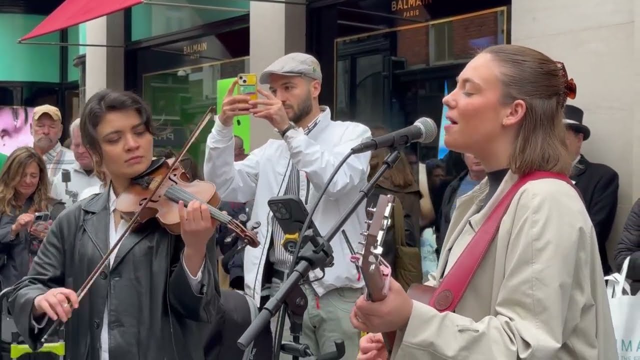 INSANE Violinist Will BLOW your Mind Allie Sherlock Cover - Adele Set Fire To The Rain