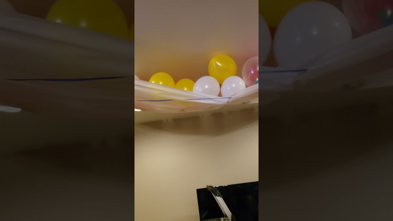 DIY Balloon Drop with Dollar store items!