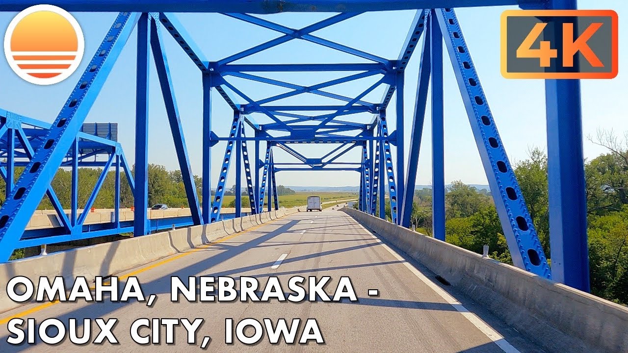 Omaha, Nebraska to Sioux City, Iowa! Drive with me!
