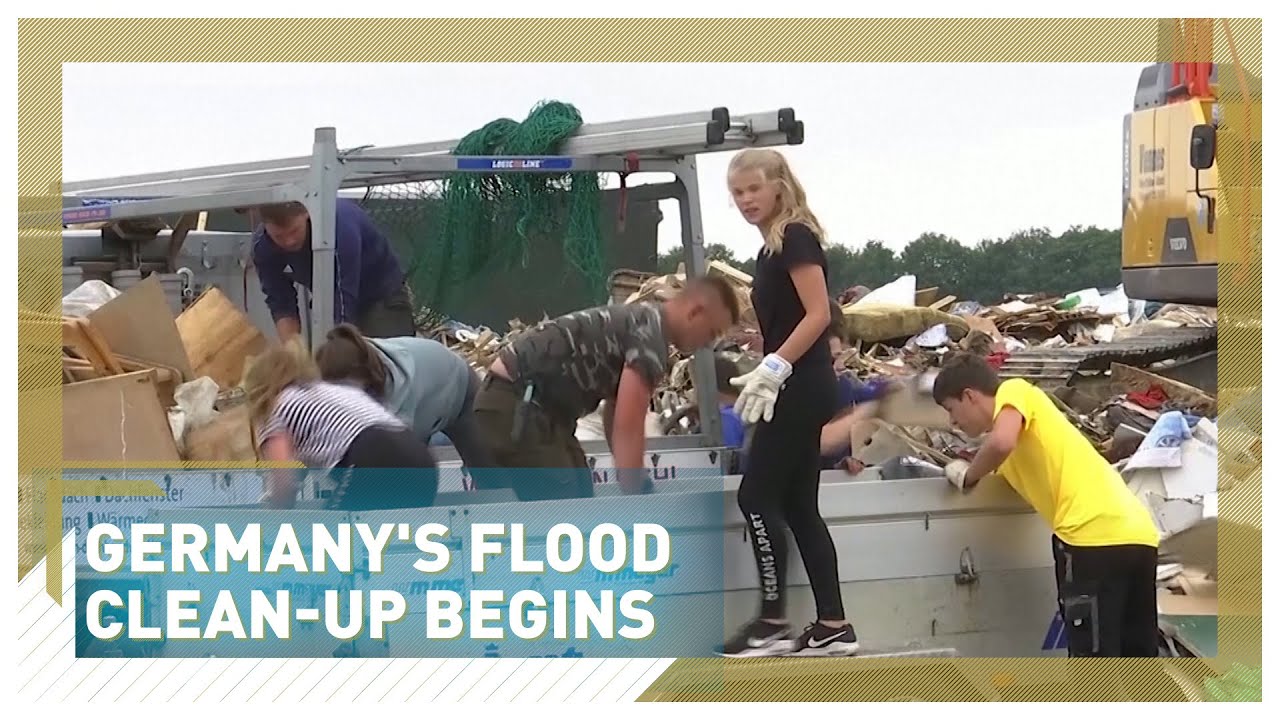 Germany's flood clean-up begins
