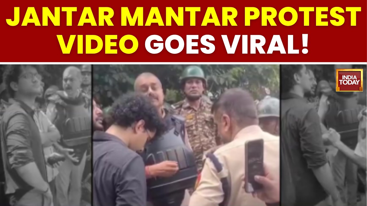 CJP Viral Video Shows Police Warning Organisers Before Jantar Mantar Protest | India Today