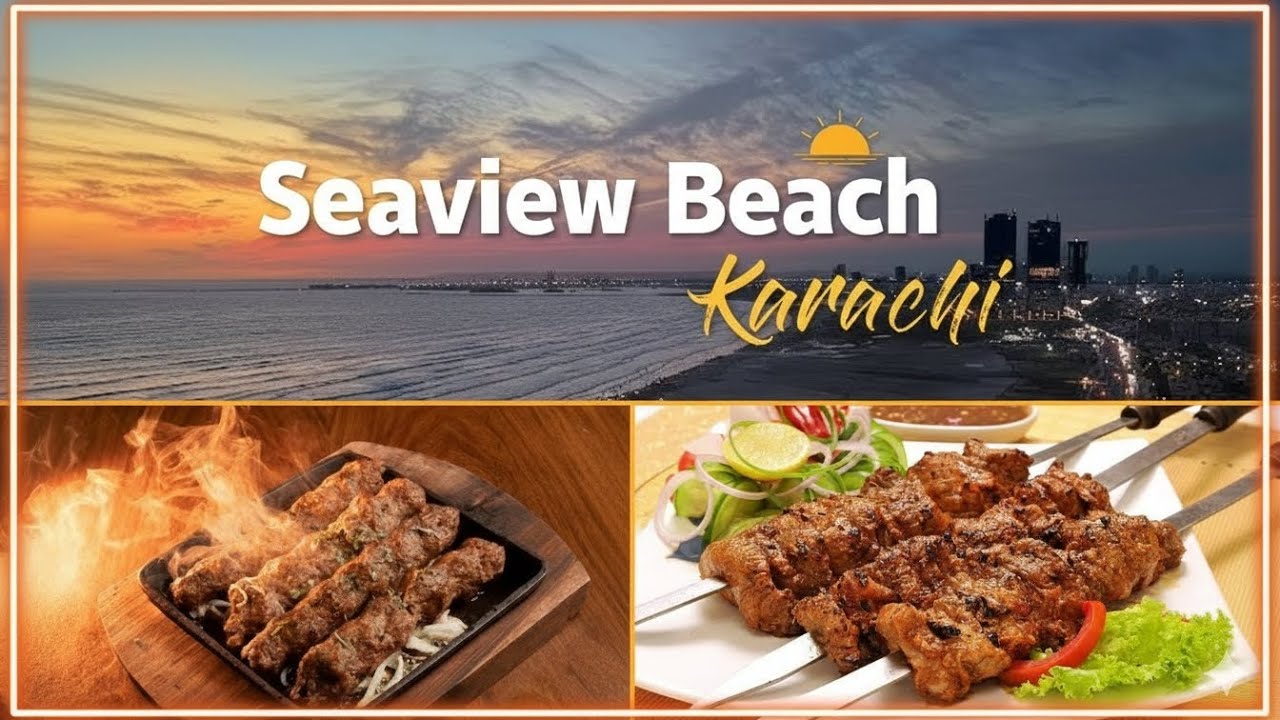 Picnic at sea side & enjoy b.b.q at burns road😋#foryou #picnic_food #burnsroadfoodstreet #seaview