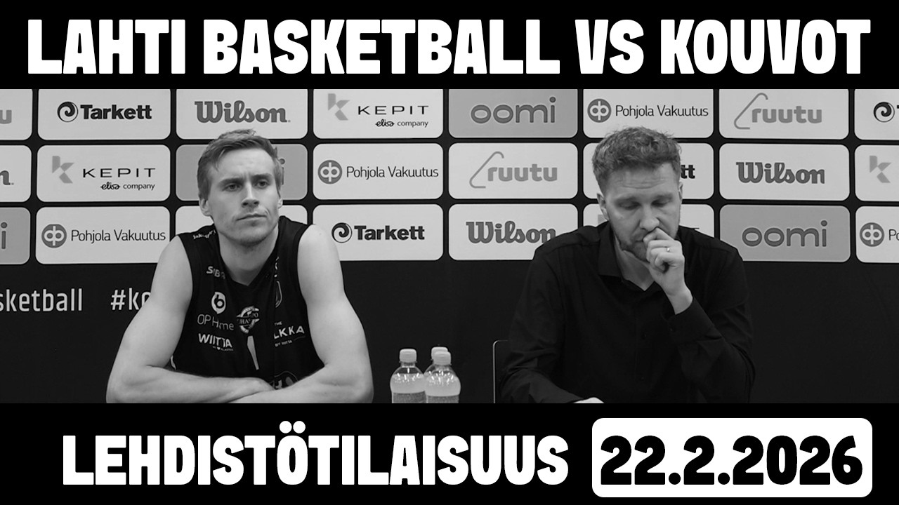 Lehdistötilaisuus Lahti Basketball - Kouvot 22.02.2026