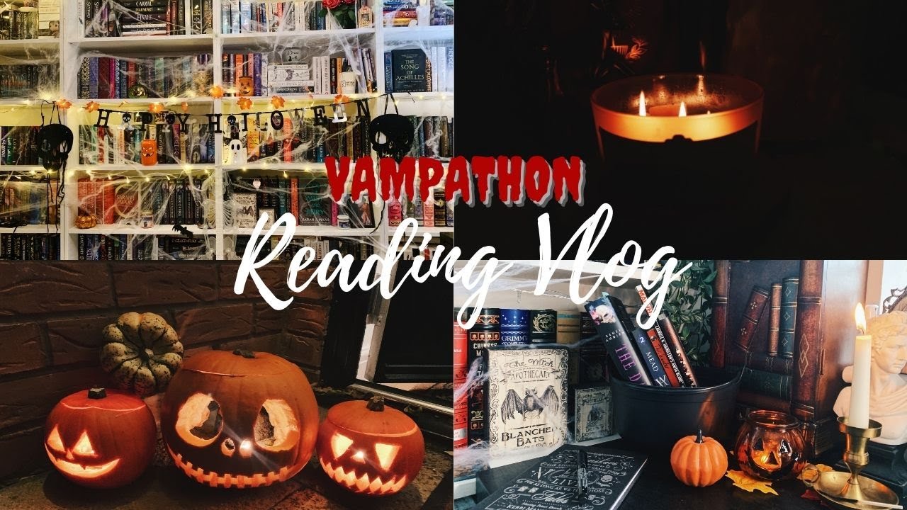 VAMPATHON HALLOWEEN READING VLOG!🦇 Pumpkin Carving, Autumnal Vibes & Uncontrollable Laughter.