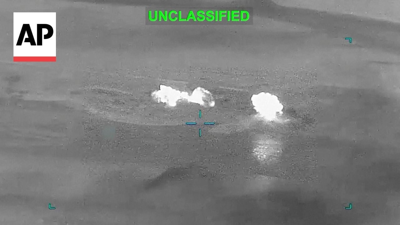US Central Command releases video of strikes on Iran military targets