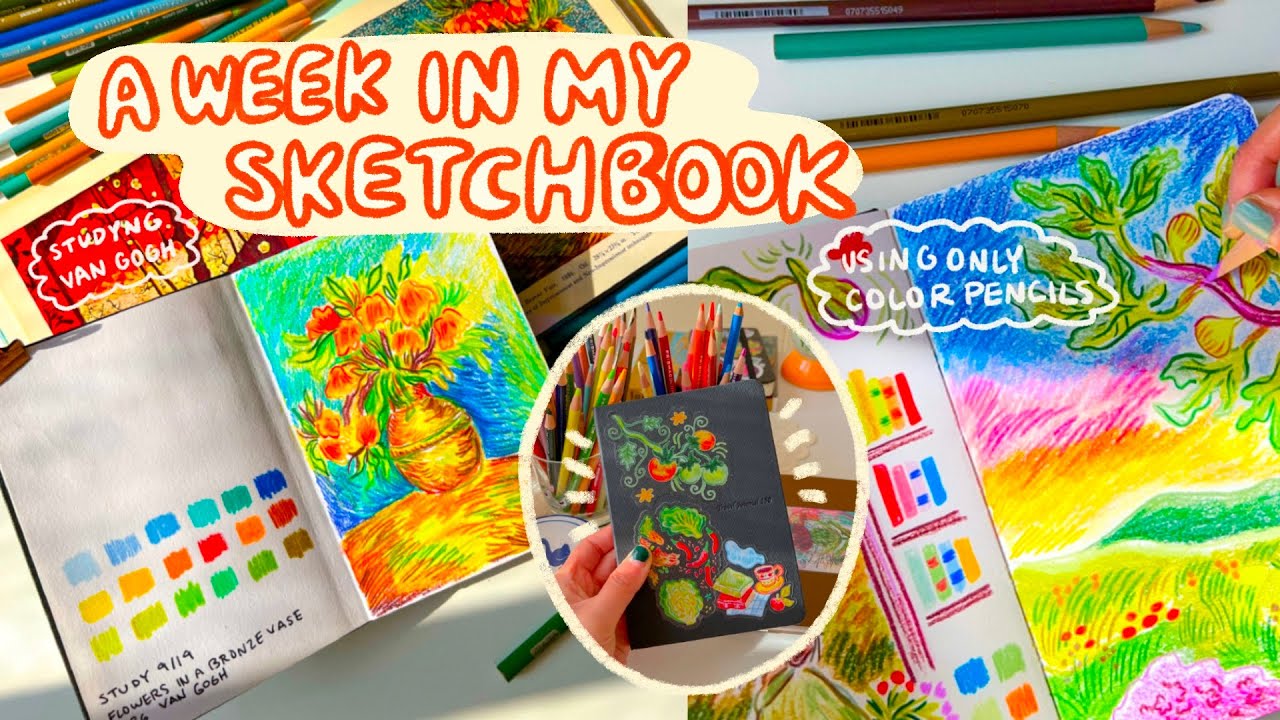 drawing in my sketchbook everyday for a week 📙