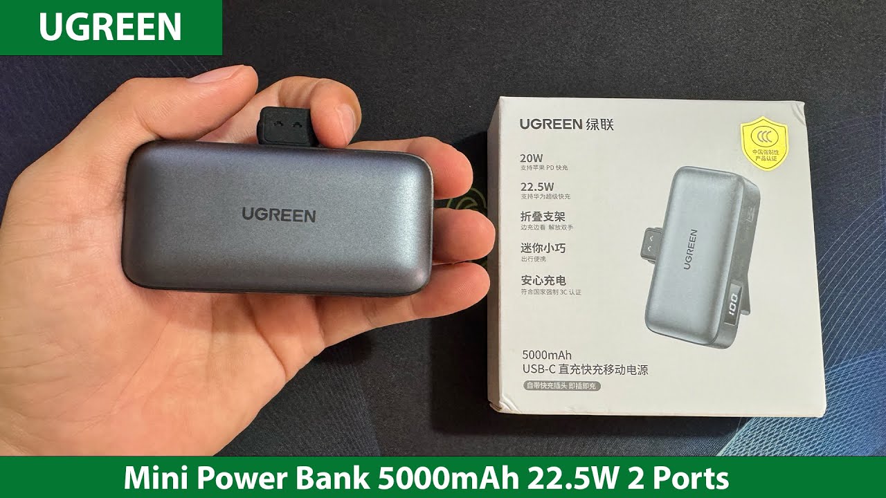 Unboxing UGREEN Mini Power Bank 5000mAh 22.5W 2 Ports | PB503