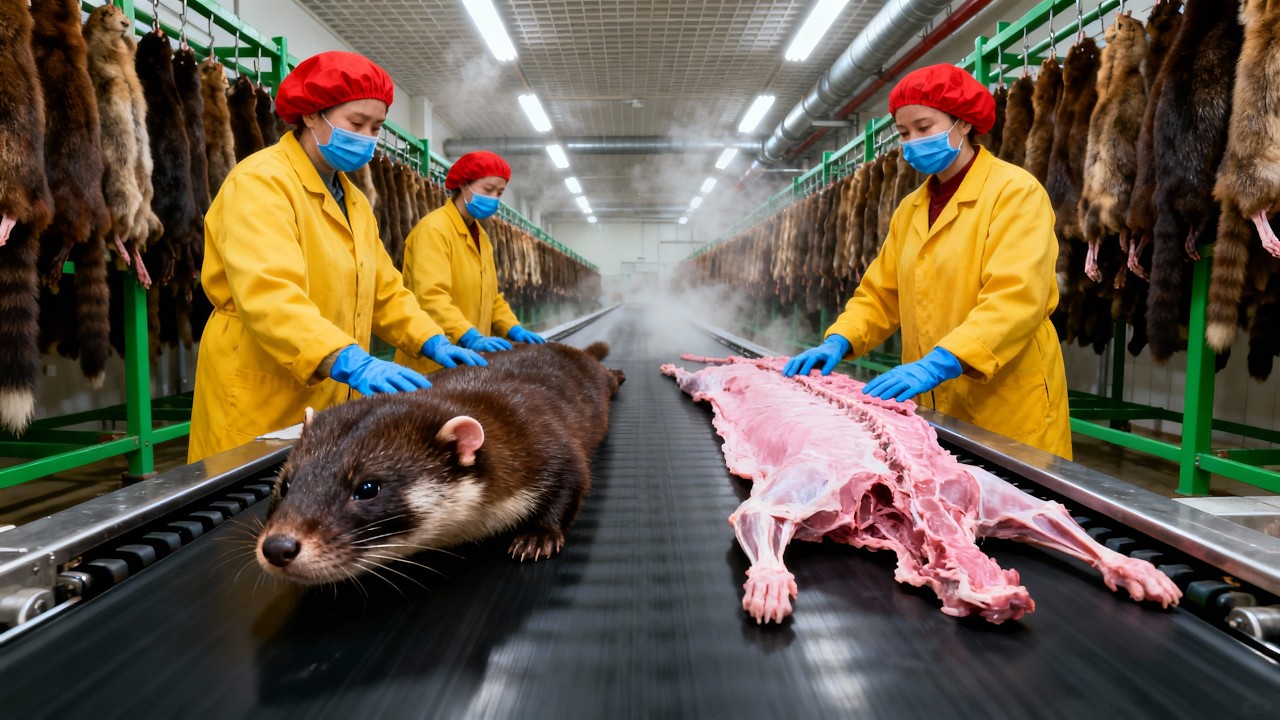 Inside the Mink-Leather Factory: From Mink Skin to Luxury Jacket (Full Process)