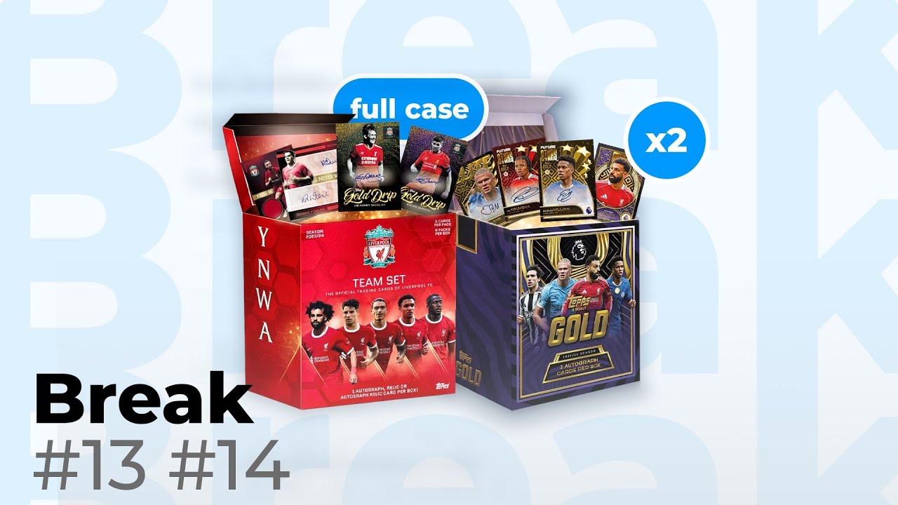 BREAK #13 #14 2x GOLD PL PYT & LIVERPOOL TEAM SET x20 (CAŁY CASE)!
