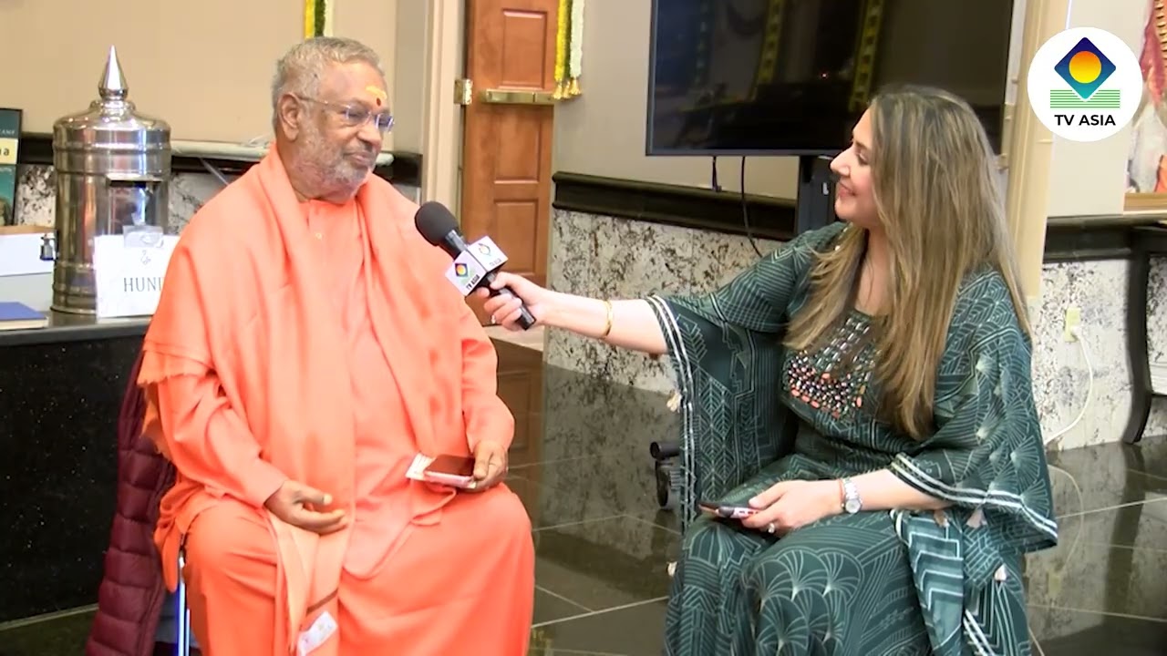 TV Asia USA coverage of Chinmaya Gita Samarpanam prep - Guinness World Records Official Attempt
