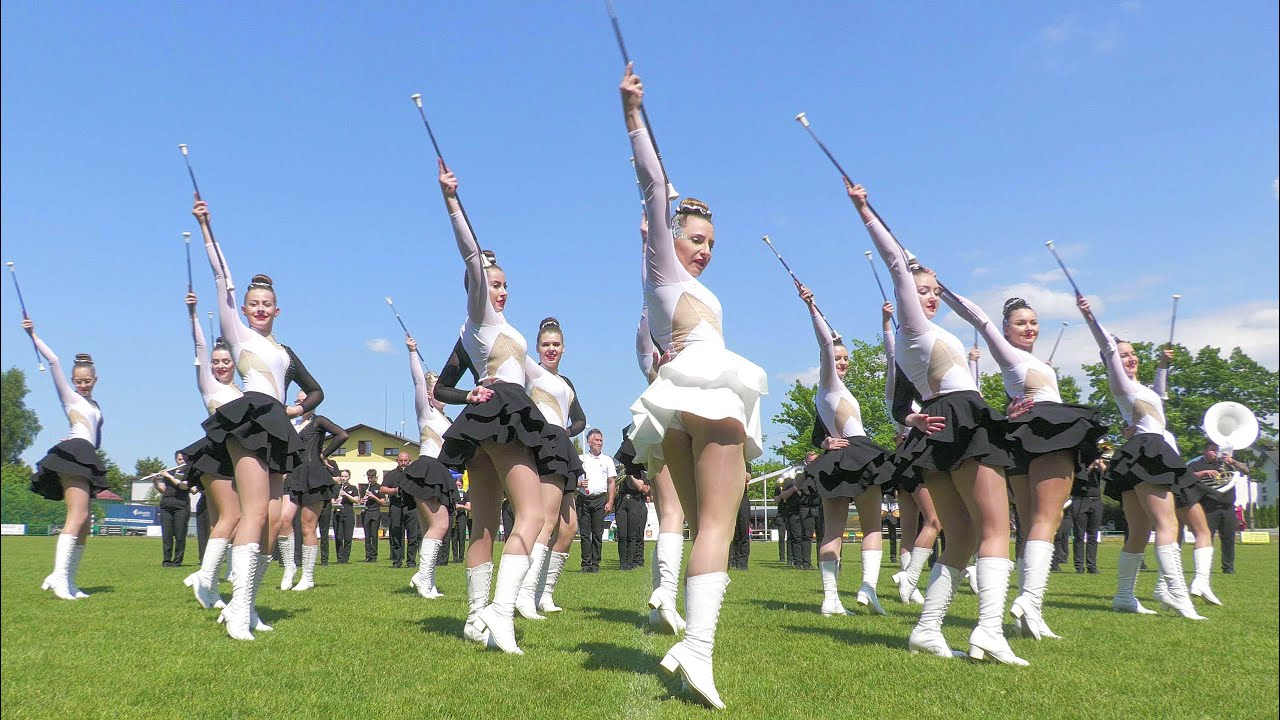 Mażoretki 'SZYK' i Orkiestra Konopiska / Konkurs Musztry -- Złota Trąbka 2023 - Jasienica