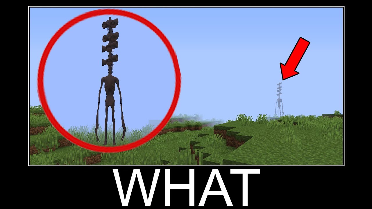Scary Siren Head in Minecraft wait what meme part 112