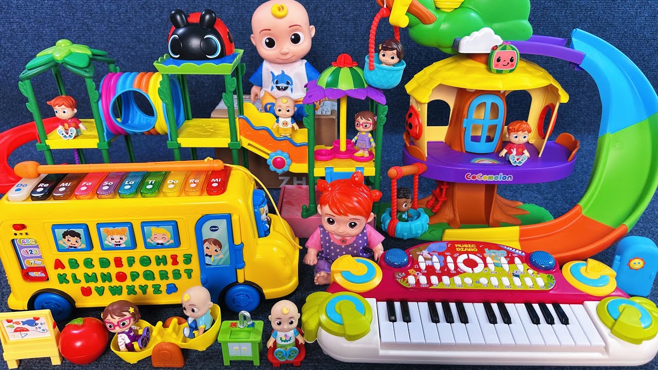 13 Minutes Satisfying with Unboxing Cocomelon Kitchen Playset, Sing Pad, Bus Toys Review ASMR