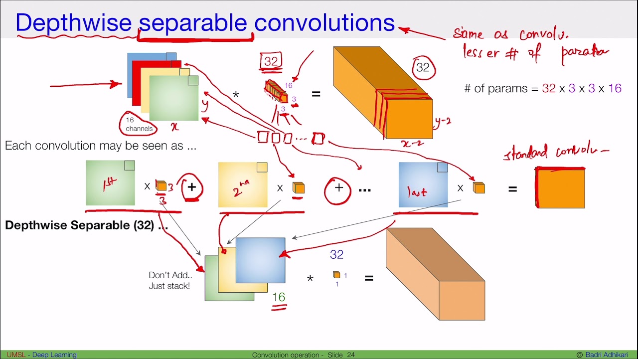 [DL] Separable convolutions and dilated convolutions