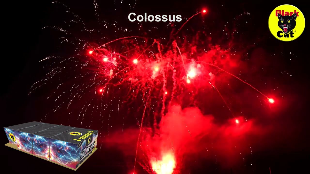 Colossus 220 Shots Compound Barrage by Black Cat Fireworks UK