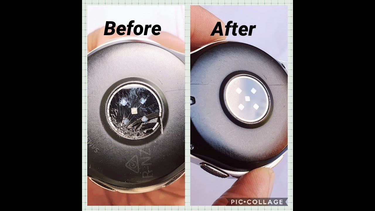 Samsung Galaxy watch rear glass replacement with $25.  How to replace sensor glass (Galaxy watch)