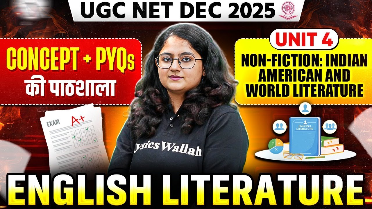 UGC NET English Literature PYQs Classes 2025 | UGC NET Paper 2 English Unit 4 Non-Fiction PYQs 2025