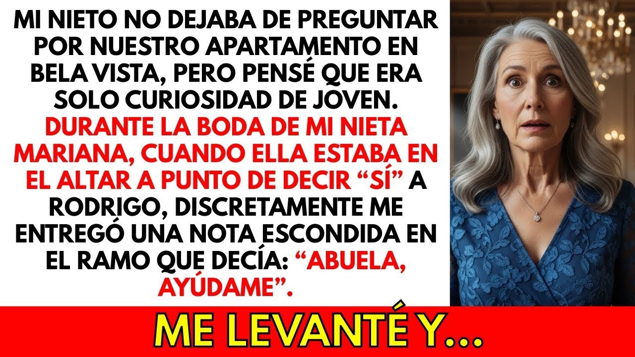 En el altar, mi nieta sonrió… pero el mensaje en el ramo decía   Abuela, ayúdame