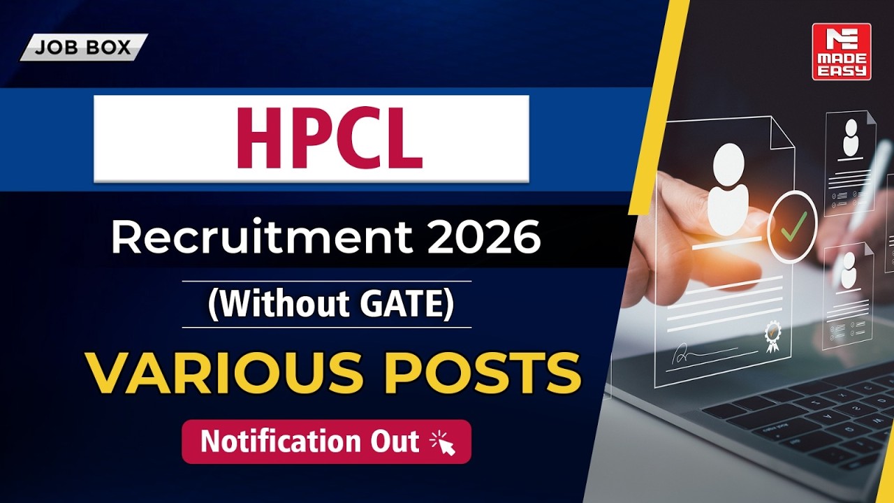 HPCL Recruitment 2026 Notification Out | Graduate & Diploma Engineers | No GATE Required