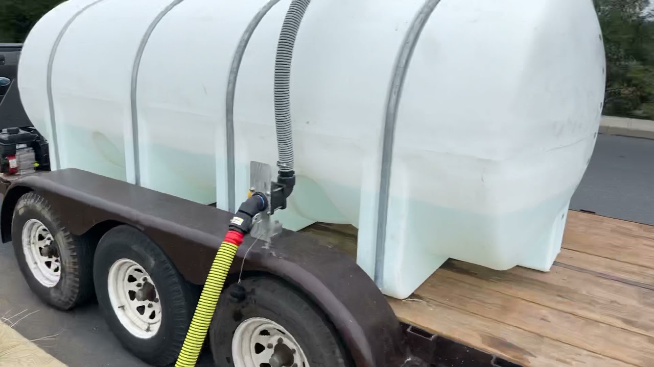 Quick (mockup)water trailer build & test,