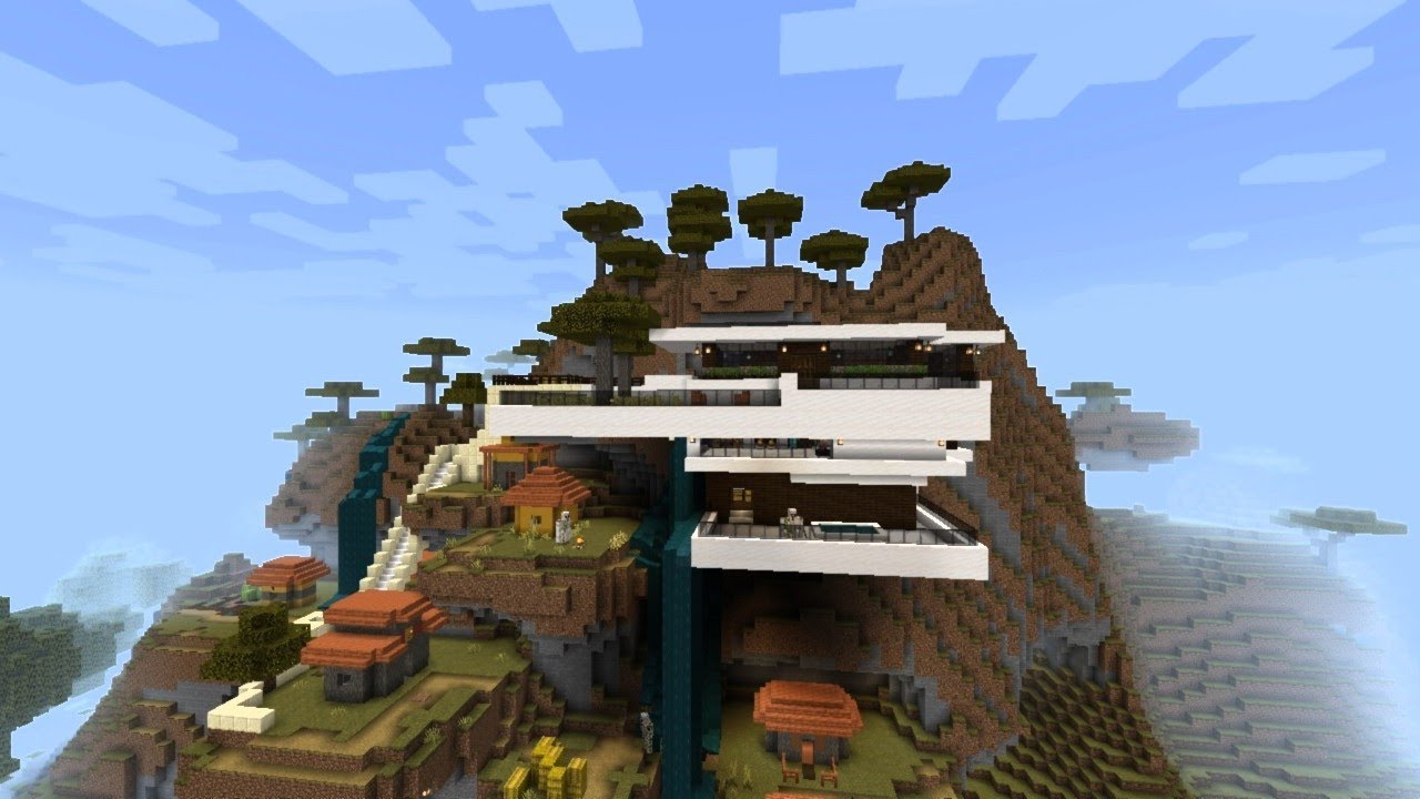 Mansão na Montanha - Minecraft