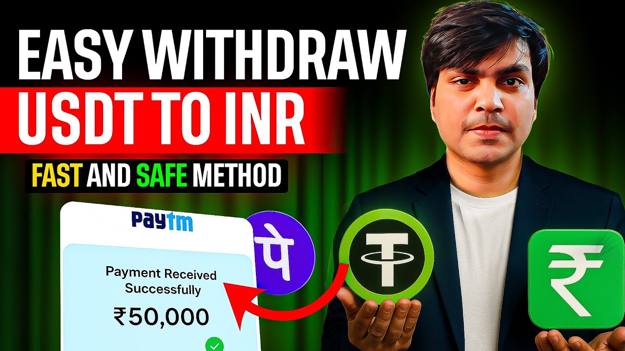 Convert USDT to INR Instantly in India  | No Bank Freeze | Direct Bank Transfer without P2P