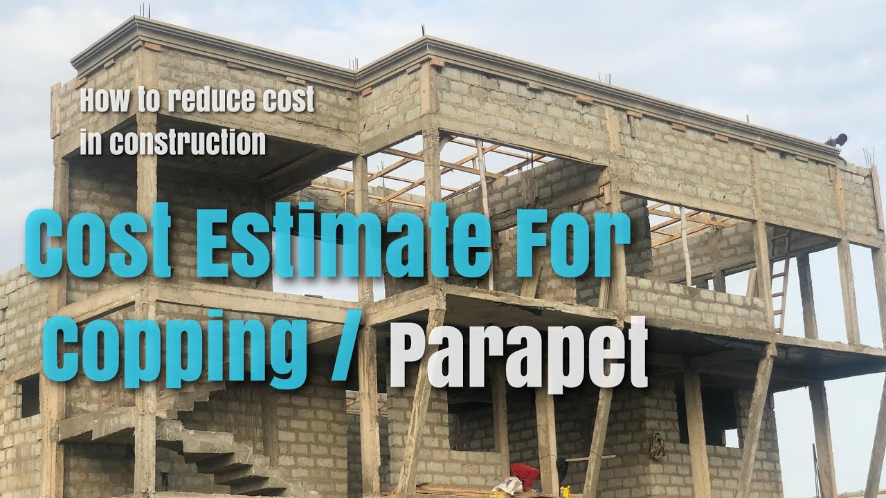 Building in Ghana 🇬🇭 | Hidden Roof Copping Parapet Design | How much does it cost | Cost Estimate