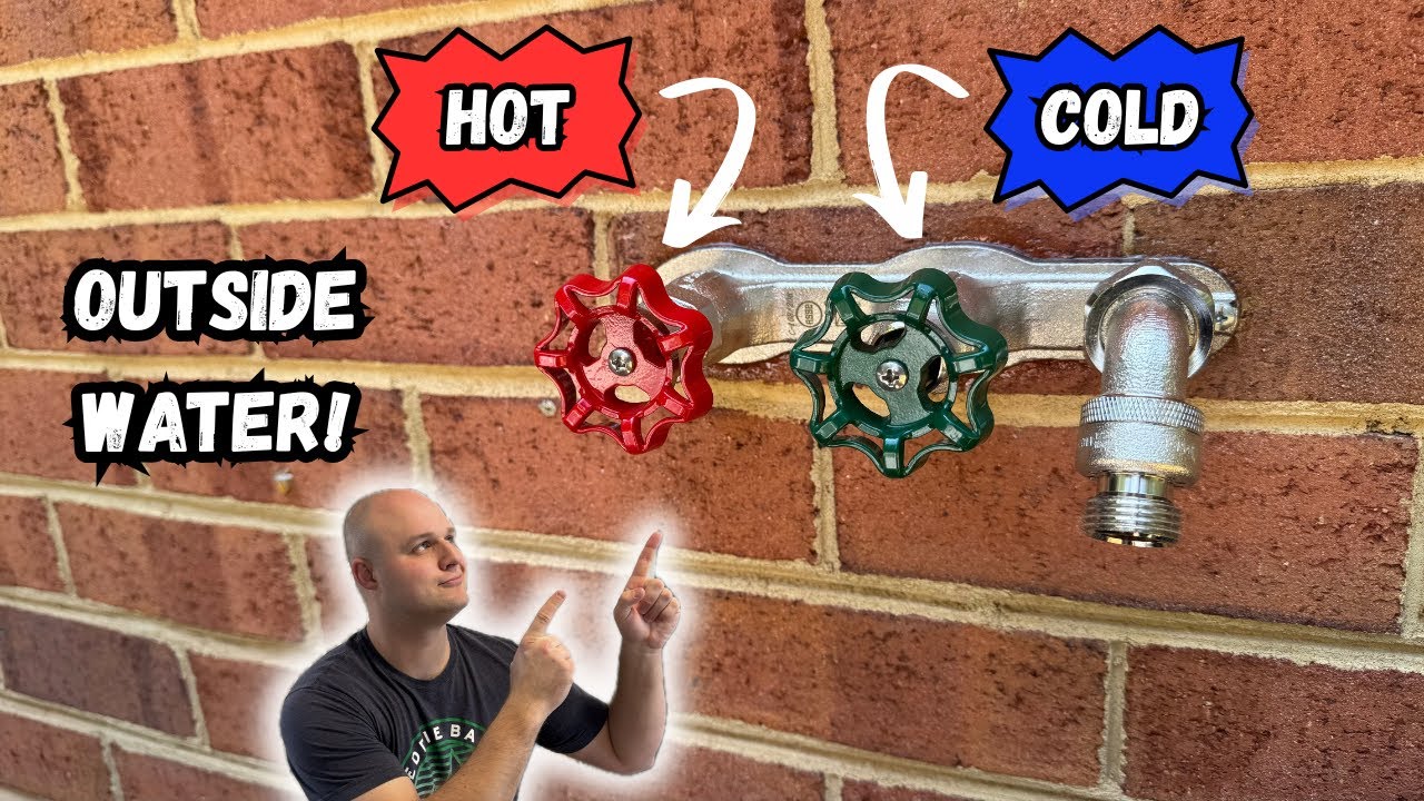 How to Install a Hot & Cold Water Hose Bib Outside | A Must Have Outdoor Plumbing Upgrade!