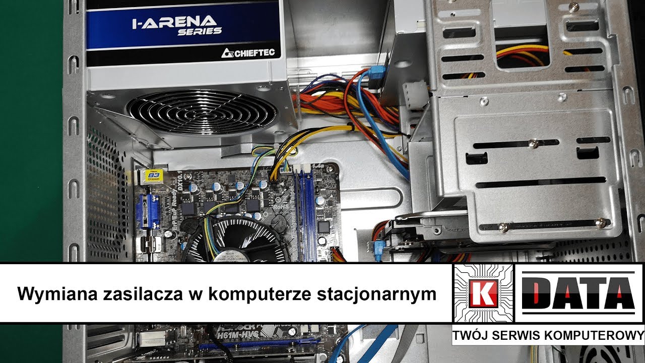 Wymiana zasilacza w komputerze stacjonarnym