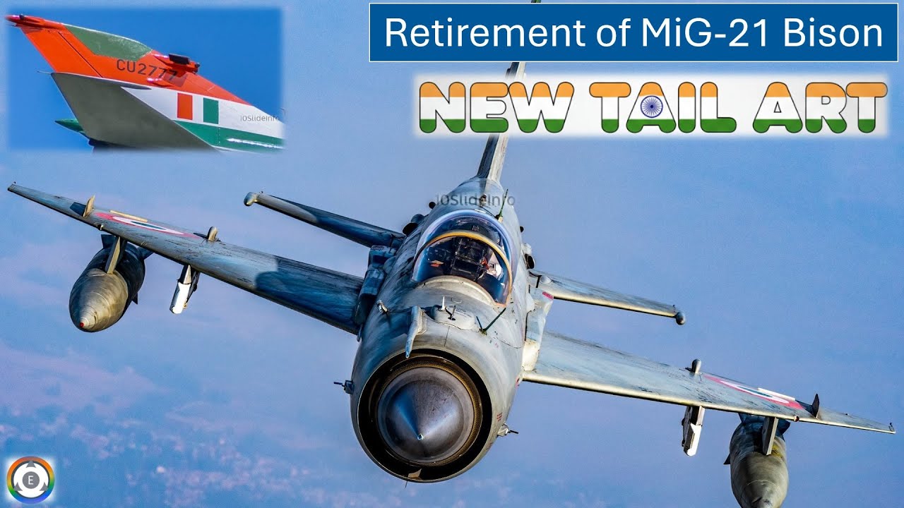 Retirement Ceremony of MiG-21 Bison | CU-2777 | New Tricolor Tail Art
