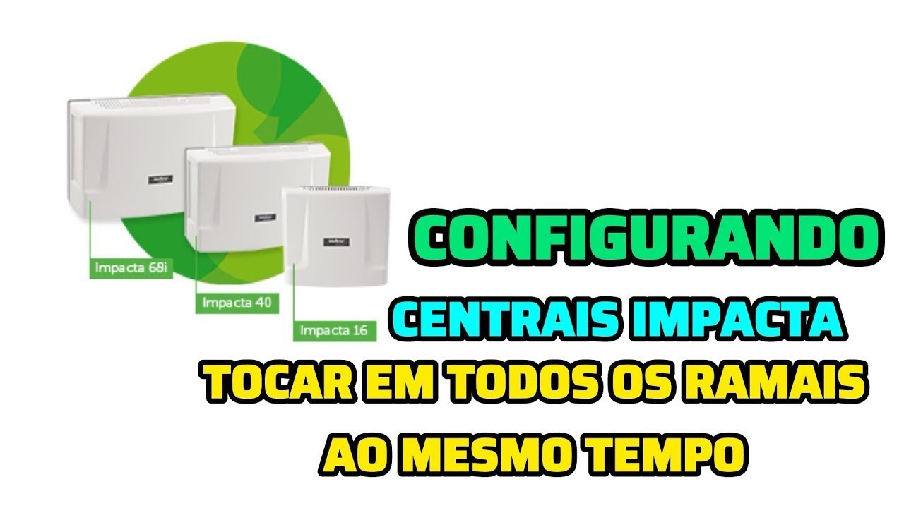 Configurando as Centrais IMPACTA da INTELBRAS para TOCAR em todos os RAMAIS