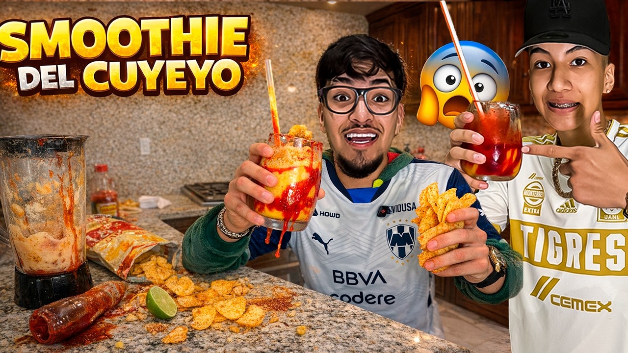 ¡El Cuyeyo PREPARA el SMOOTHIE MÁS RARO del MUNDO! 😱🥭 | JR VLOGS