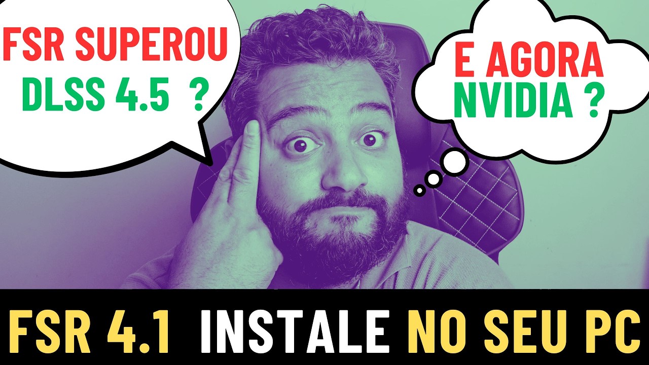 TUTORIAL FSR 4.1 - Instale agora no seu PC - AMD conseguiu bater de frente contra DLSS 4.5 ?