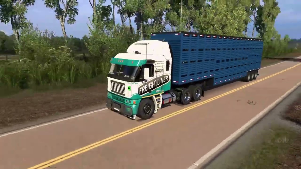 “Beasts on Wheels: Freightliner Argosy Tackles Wild Offroad with Cattle Load”