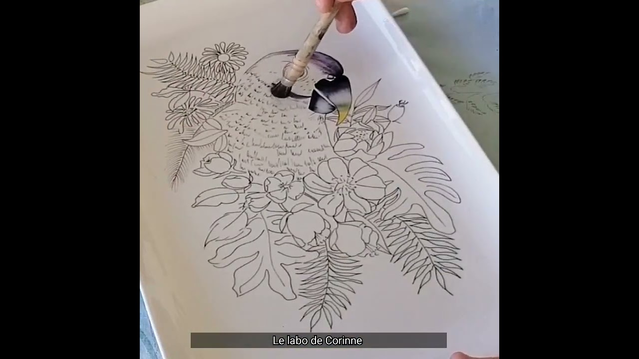 Peinture sur porcelaine... la solution pour tout ceux qui ne veulent pas dessiner