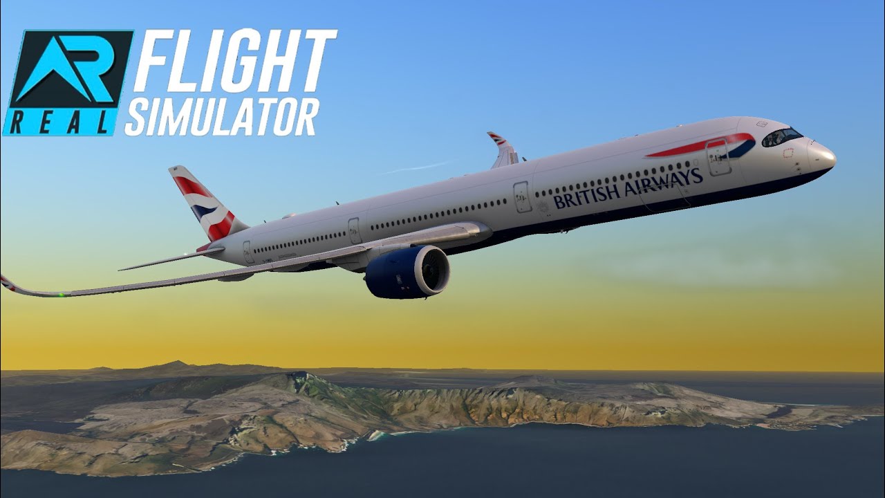 British Airways A350-1000 Evening Final Approach into Cape Town | RFS