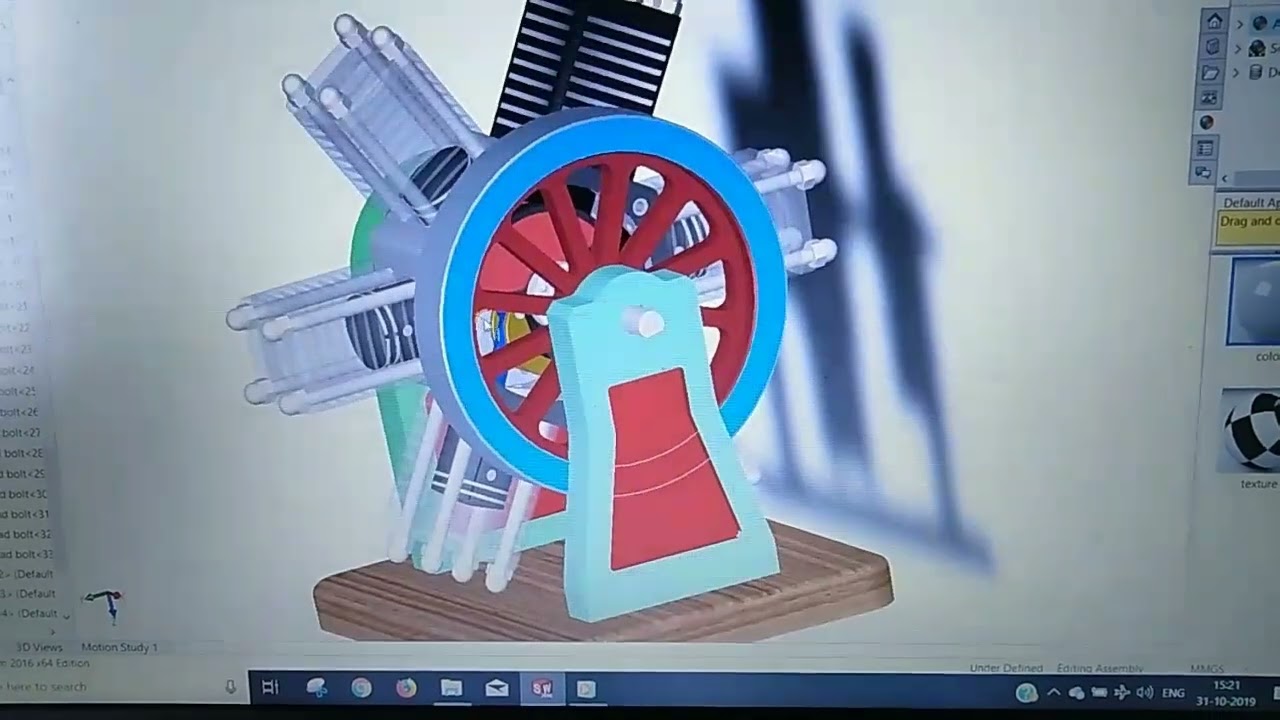 Six Cylinder Engine Animation by Student