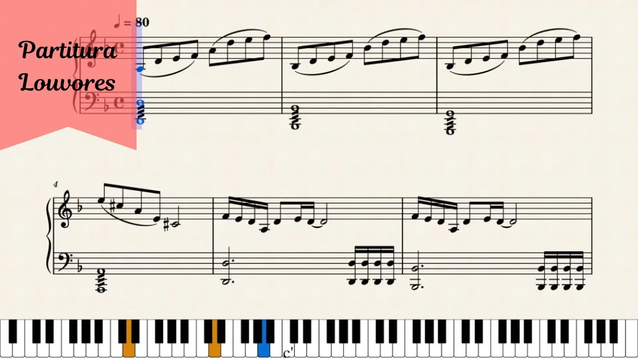 Bodas do Cordeiro - Partitura Piano Versão Completa