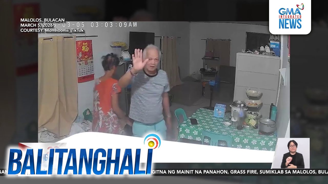 Video ng 82-yr old tatay na nagbibigay ng mensahe sa anak sa CCTV... | Balitanghali