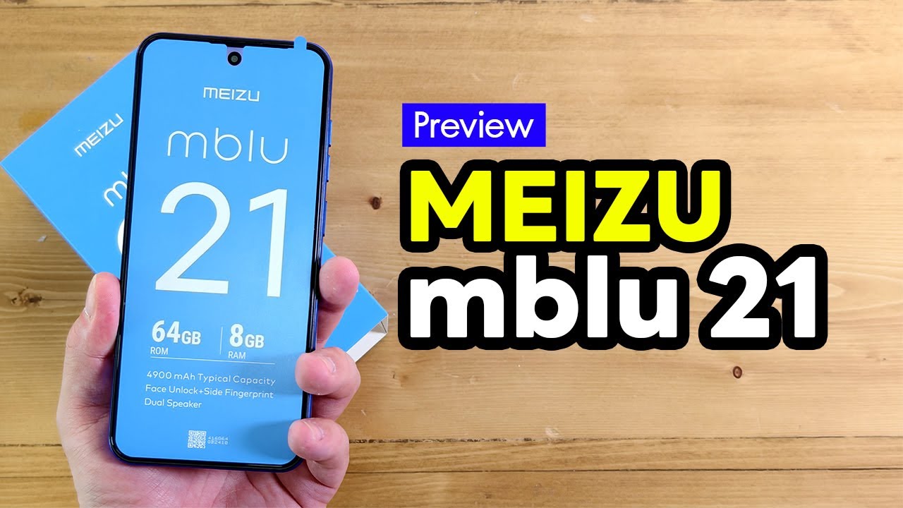 MEIZU mBlu 21 จอใหญ่ ไร้โฆษณา ลำโพงคู่ สวย ค่าตัว 2,499 บาท