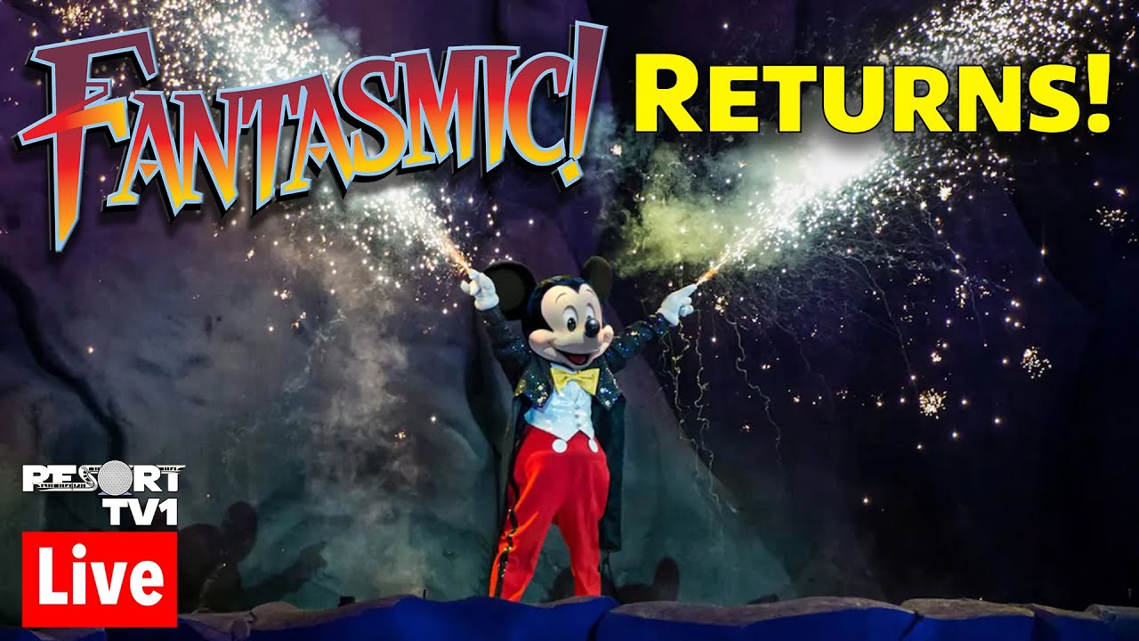 🔴Live: Fantasmic Returns!  Special Preview - 11-1-22 - Walt Disney World Live Stream