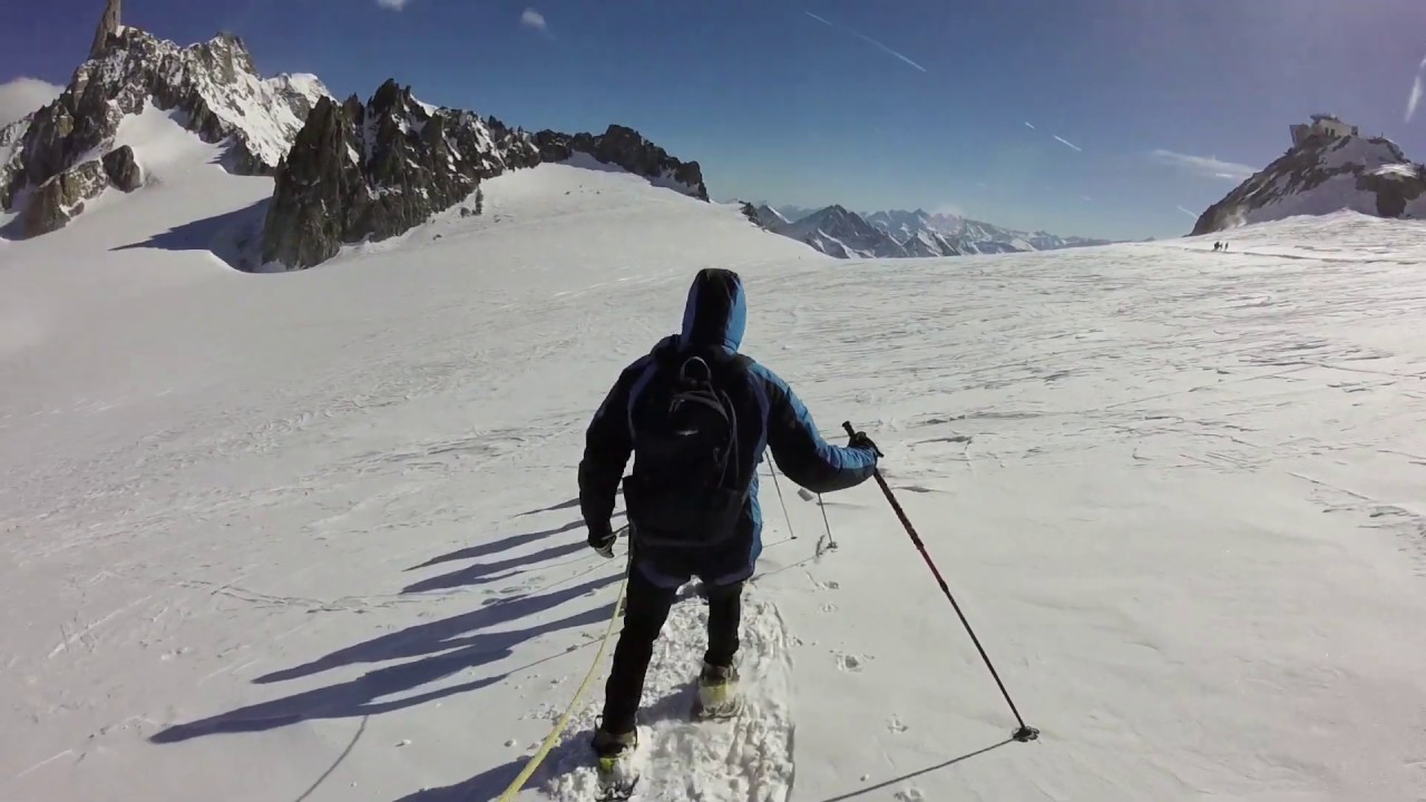 CIASPOLATA A PUNTA HELBRONNER  3462 m - Skyway  - Monte Bianco