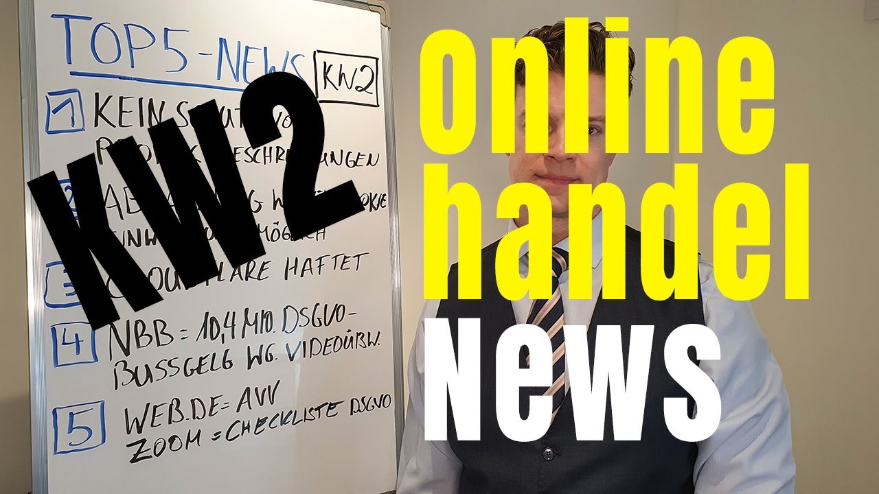 Onlinehandel-News - Top5 - KW 2 | Anwaltskanzlei Mehrmann