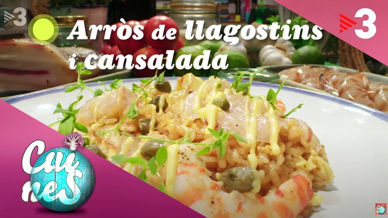 Arròs de llagostins i cansalada - Cuines