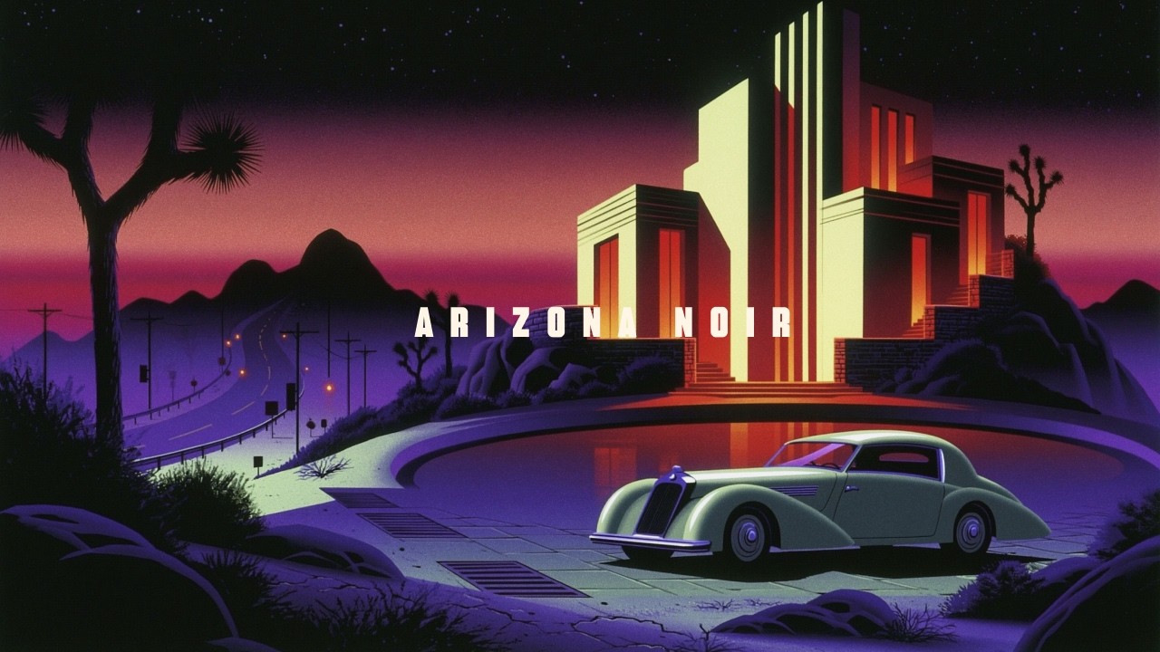 Soft Noir Moon Nights Over Arizona - Vintage Noir Jazz for Late Night Relaxation | Art Deco Mix