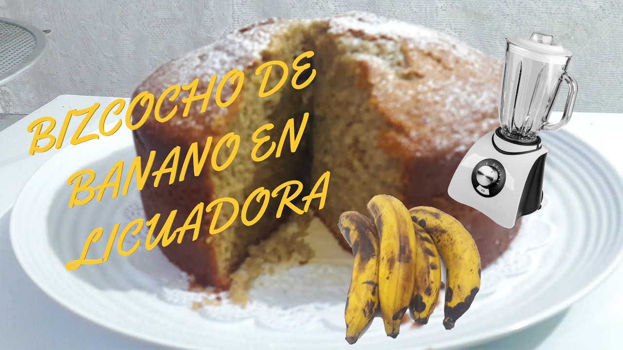 Delicioso BIZCOCHO DE BANANO | COMO HACER UNA TORTA DE BANANO EN LICUADORA | HC May